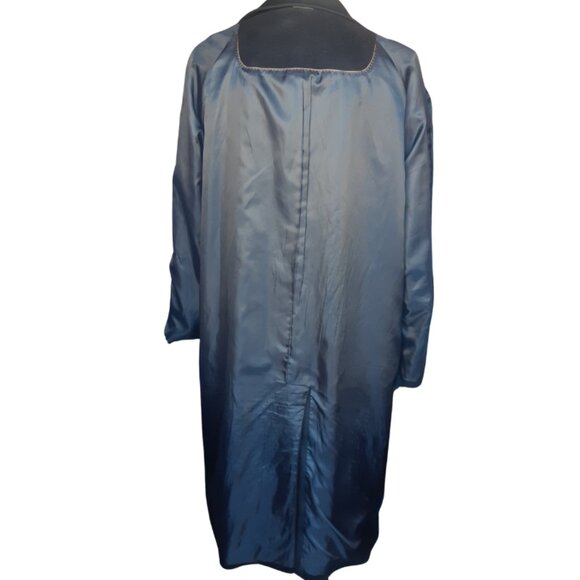 Coppley SZ 42 100% Cashmere Black Single Breasted Concealed Placket Overcoat - Picture 13 of 16